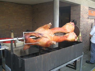 varken aan het spit